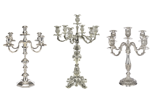 Sterling Silverware Candlesticks - sterling silver flatware