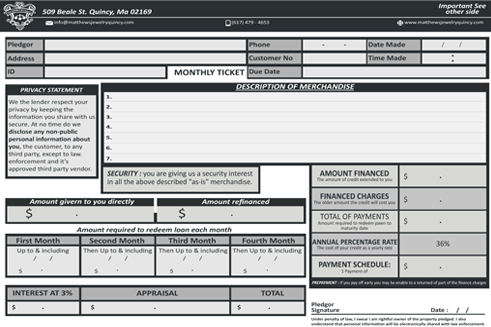 how pawn loans work - example of an invoice template